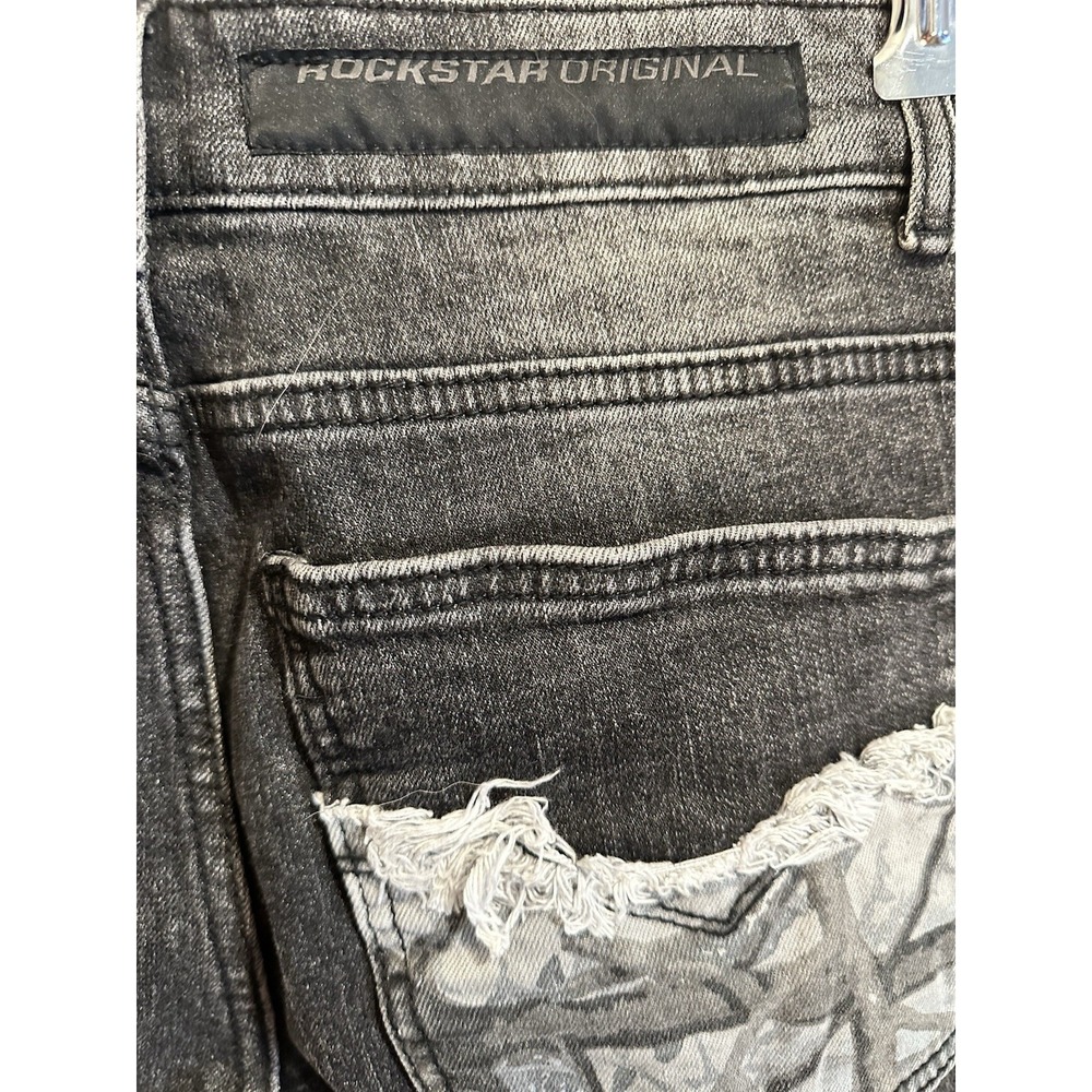 ROCKSTAR ORIGINAL Men's Dark Grey Slim Fit Cargo Jean 30 New With Tags - Picture 4 of 5